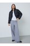 Black Regular Fit Padded Jacket - 2