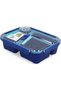 Bento Eats Lunch Box Blue and Green 1.4 Liter - 2