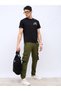 Solid Cargo Joggers with Zipper Pocket
