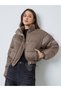 Brown Regular Fit Padded Jacket - 3