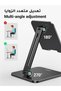 iPad Stand Tablet Stand Fit for iPad Pro/Air/Mini Galaxy Tab Black - 4