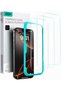 3 Pack for iPhone 16 Pro Max Screen Protector, Align Frame