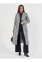 Regular Fit Double Breasted Flared Wool Like Coat - 2