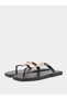 Metal Trim Thong Sandals - 2