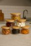 |   Borelia |   6-Piece Striped Glass Breakfast Set Storage Container - Leak-Proof Silicone Bamboo Lid - 3