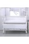 4-Piece Breathable Mesh Liner for Baby Cot, 4-Side Netting Guard, Solid Color Air Circulation Cot Li - 3