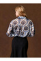 Dark Blue Floral Long Sleeve Shirt - 2