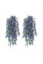 Artificial Purple Plants Hanging Lavender Vines 2-Piece Set