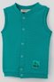 Boys' Baby Vest with Snap-Fastened Bicycle Emblem, 4 Months - 1 Year, Petrol Green - 3