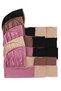 Black and Pink Double Layer Buttoned Hijab - 7