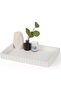 Silicone Decorative Tray, Coffee Table Tray, WHite, 24x10x1.8cm - 8