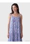 TWO MT SHOP QUALITY LCW Comfort Navy Blue Patterned Dress - 2
