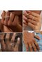 Stackable Rings, Non-Tarnish stainless steel خاتم for Women/Men, Mixed Metal Multi Stackable Ring Se - 3