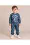 Baby Boy & Child Cotton Combed Cotton Fabric Patterned 2-Piece Top and Bottom Pajama Set - 4