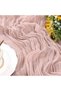Cheesecloth Table Runner 13.3ft Boho Gauze Cheese Cloth Table Runner Rustic Sheer Runner 160inch Lon - 2