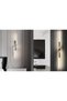 （60CM，BLACK-Three color temperatures-R）Modern Creative Strip Led Wall Lamp Minimalist Bedroom Bedsid - 8