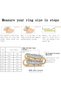14K Gold Plated Interlocked Stackable Rings for Women, Multi Link Connected Rings, Chunky Interlocki - 6