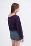 Boat Neck Long-Sleeve T-shirt B09016 - 6