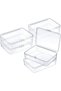 Storage Containers Box, 6 Pieces Mini Plastic Clear Storage Containers Box for Collecting Small Item