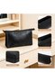 Black Geometric Pattern Bathroom Organizer Bag - 3