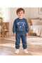 Baby Boy & Child Cotton Combed Cotton Fabric Patterned 2-Piece Top and Bottom Pajama Set