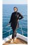 Black, Elastic-Waisted, Water-Repellent Fabric, 3-Piece, Fully Covering Modest Swimwear Hijab Burkini - 7