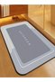 Grey Non-Slip Bathroom Mat