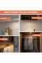 6 Pack Mini Touch Lights, Wireless Under Cabinet Light Round Tap Push Button Light, Self Adhesive Ba - 5
