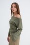 Boat Neck Long-Sleeve T-shirt B09016 - 2