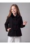 Trendy Picks from Kübra Butik: Fur-Trimmed Girls' Coat with Peter Pan Collar - 2