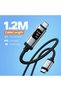 كابل USB-C إلى USB-C بقوة 240 واط، طول 3.9 قدم، مع شاشة OLED لعرض الطاقة في الوقت الفعلي - 2