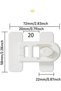 2 PCS Baby Safety Locks,Fridge Cabinet Proofing Latch - 2