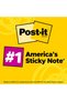 Super Sticky Notes 3x3 in (76 x 76 mm) 654 | Miami Assorted colors | Extra Sticky Notes | For Note T - 6