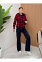 Women's 2-Piece Sports Sweatshirt Set with Diamond Patterned Scarf NK440 - 5
