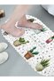 Botanical PVC Non-Slip Bath Mat