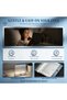 Book Light, Rechargeable Clear LED Flat Reading Light with 3 Colors & Dimmable Timer, Panel Full Pag - 4