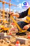 Toy Crane with Sliding Pallets, 33 cm – 360° Rotating Body, Movable Metal Hook, Adjustable Crane Arm, Realistic Construction Vehicle Toy - 3