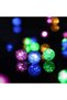 أضواء سلسلة كروية LED، أضواء كرات مزخرفة مقاومة للماء للعطلات، تعمل بمنفذ USB، باللون الأبيض - 7