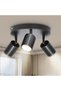 ceiling light, floodlight, ceiling beam in matt black, ceiling lighting floodlight with GU10 socket