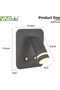 Wall Mounted Sconces, Adjustable Reading Light with 2 USB Port, Wall Lamp with 3 Lighting Modes, 350 - 5