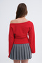 Boat Neck Long-Sleeve T-shirt B09016 - 6