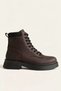 Women's Dark Brown Winter Boots with Thick Soles, Tr01Mk05B. - 2