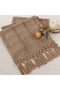 Table Runner Macrame Fall Thanksgiving Farmhouse Woven Cotton Linen Rustic Coffee Table Runner with