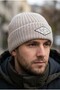 Tnf salty lined beanie, women's and men's winter knitted beanie, warm outdoor acrylic beanie.