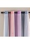 Pink and Grey Rainbow Curtains Blackout for Bedroom 1 Panel
