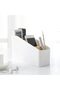 Wood Desktop Storage Organizer Remote Control Holder Multi-Compartment Pen Stationery Makeup Contain - 3
