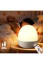Rechargeable LED Night Light, Dimmable Bedside Table Lamp with Remote & Touch Control,3 Colors Eye-C