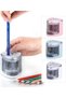 Electric Pencil Sharpener, Double Hole Multi-functional Automatic Electric Pencil Sharpener Battery - 8