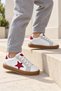 Unisex Rubber Sole, Lace-Up Casual Sneakers for Girls and Boys with Star Details - 7