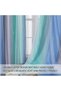 Blue and Green Rainbow Curtains for Bedroom 1 Panel - 2